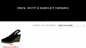 What Boty-tamaris.cz website looked like in 2018 (5 years ago)
