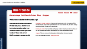What Brieffreunde.org website looked like in 2018 (5 years ago)