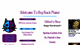 What Bry-backmanor.org website looked like in 2018 (6 years ago)