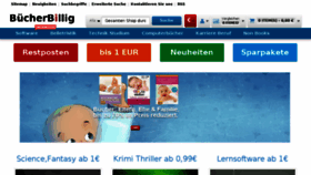 What Buecherbillig.de website looked like in 2018 (5 years ago)