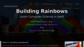 What Buildingrainbows.com website looked like in 2018 (6 years ago)