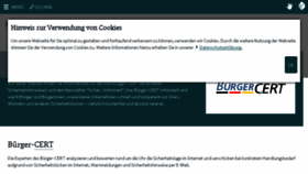 What Buerger-cert.de website looked like in 2018 (6 years ago)