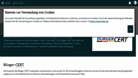 What Buerger-cert.de website looked like in 2018 (7 years ago)