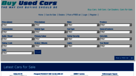 What Buyusedcars.co.za website looked like in 2018 (6 years ago)