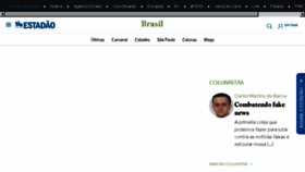 What Brasil.estadao.com.br website looked like in 2018 (6 years ago)