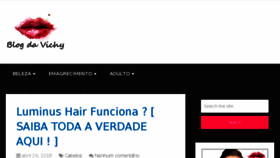 What Blogdavichy.com.br website looked like in 2018 (6 years ago)