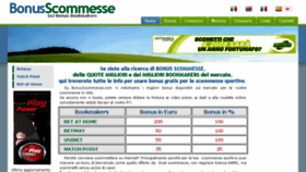 What Bonusscommesse.com website looked like in 2018 (6 years ago)