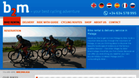 What Bike2malaga.com website looked like in 2018 (5 years ago)