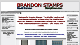 What Brandonstamps.com website looked like in 2018 (6 years ago)