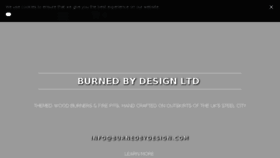 What Burnedbydesign.com website looked like in 2018 (6 years ago)