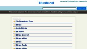 What Bit-rate.net website looked like in 2018 (7 years ago)