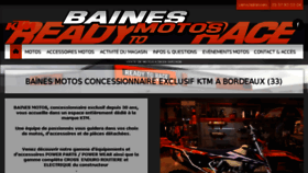 What Bainesmotos.fr website looked like in 2018 (6 years ago)