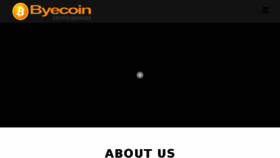 What Byecoin.com website looked like in 2018 (6 years ago)