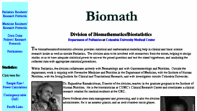 What Biomath.info website looked like in 2018 (5 years ago)