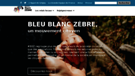 What Bleublanczebre.fr website looked like in 2018 (6 years ago)