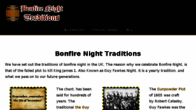 What Bonfirenighttraditions.co.uk website looked like in 2018 (5 years ago)