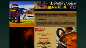 What Bombayspicewick.co.uk website looked like in 2018 (6 years ago)