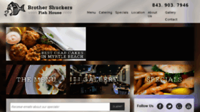 What Brothershuckersfishhouse.com website looked like in 2018 (5 years ago)