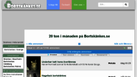 What Bortskankes.se website looked like in 2018 (5 years ago)