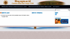 What Blog.ugm.ac.id website looked like in 2018 (6 years ago)