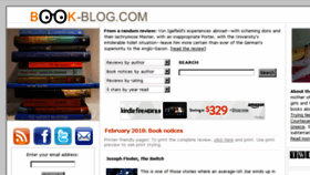 What Book-blog.com website looked like in 2018 (6 years ago)