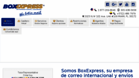 What Boxexpress.com website looked like in 2018 (5 years ago)