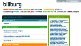 What Billburg.com website looked like in 2018 (5 years ago)