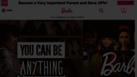 What Barbie.org website looked like in 2018 (5 years ago)