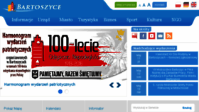 What Bartoszyce.pl website looked like in 2018 (5 years ago)