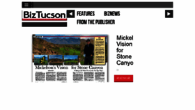 What Biztucson.com website looked like in 2018 (5 years ago)