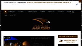 What Black-hawks-football.de website looked like in 2018 (5 years ago)