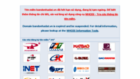 What Bandonhadat.vn website looked like in 2018 (5 years ago)