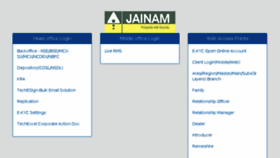What Backoffice.jainam.in website looked like in 2018 (5 years ago)