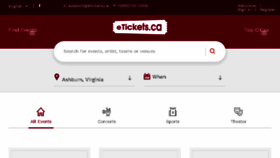 What Baseballtickets.ca website looked like in 2018 (5 years ago)