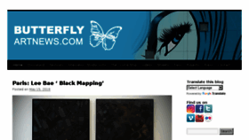 What Butterflyartnews.com website looked like in 2018 (5 years ago)