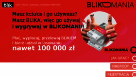 What Blikomania.pl website looked like in 2018 (6 years ago)