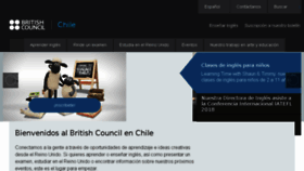 What Britishcouncil.cl website looked like in 2018 (6 years ago)