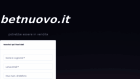 What Betnuovo.it website looked like in 2018 (5 years ago)
