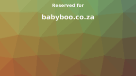 What Babyboo.co.za website looked like in 2018 (5 years ago)