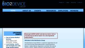 What Bio2devicegroup.org website looked like in 2018 (5 years ago)