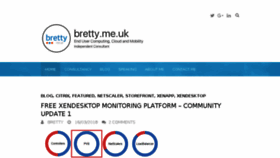 What Bretty.me.uk website looked like in 2018 (5 years ago)