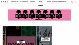 What Boredtodeathbookclub.com website looked like in 2018 (5 years ago)