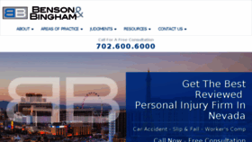 What Bensonbingham.com website looked like in 2018 (5 years ago)