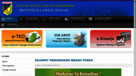 What Bkd.sultengprov.go.id website looked like in 2018 (5 years ago)