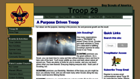 What Bsa-troop29.org website looked like in 2018 (5 years ago)