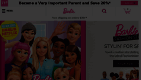 What Barbiegirls.com website looked like in 2018 (5 years ago)