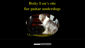What Bettyloumusic.com website looked like in 2018 (5 years ago)