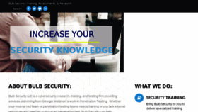 What Bulbsecurity.com website looked like in 2018 (5 years ago)