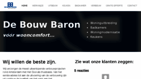 What Bouwbaron.nl website looked like in 2018 (6 years ago)