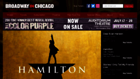 What Broadwayinchicago.com website looked like in 2018 (5 years ago)